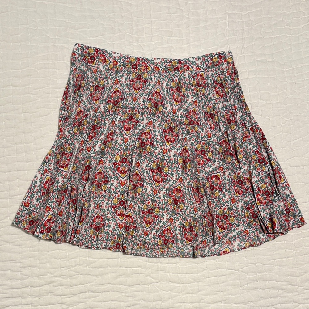 Boden Floral Circle Skirt in Pink, Green & Yellow - 8 (US) - EUC